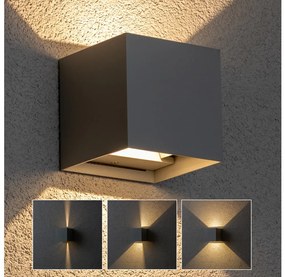 Brilagi - Applique a LED da esterno CUBE LED/6W/230V grigio IP54