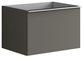 Mobile da bagno sotto lavabo Pixel plain grigio laccato opaco L 60 x H 40 x P 45.5 cm 1 cassetto, lavabo non incluso