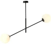 Lampada a Sospensione Linear, Nero, Acciaio, 102x51x14 cm, EPIKASA