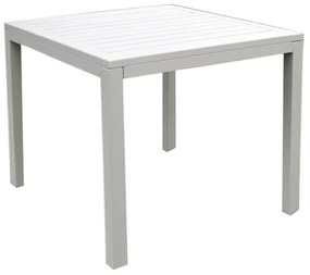 ARGENTUM - tavolo da giardino in alluminio 80x80