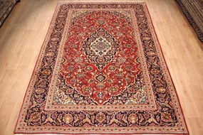Kashan Tappeto 240 x 350 (Iran) Annodato A Mano