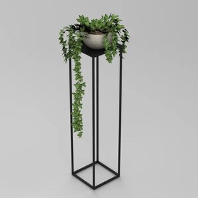 Portafiori  100x24 cm nero