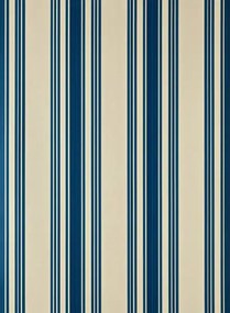 Farrow & Ball Carta da parati Tented Stripe - String/ Strong Blue