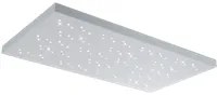 Plafoniera Led Interno Soffitto Rettangolare Cielo Stellato Bianco Titus GD Trio