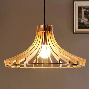 Lindby Lampada a sospensione di legno Bela, Ø 47 cm