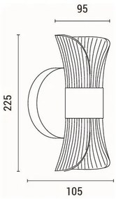 Applique a LED LED/8W/230V 3000K