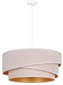 Duolla - Lampadario a sospensione con filo KOBO 1xE27/15W/230V diametro 45 cm color crema/oro
