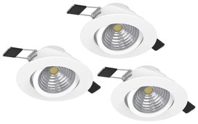 Eglo 900745 - SET 3xLED Lampada dimmerabile SALICETO 3xLED/6W/230V bianco