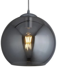 Searchlight 1621SM - Lampadario a sospensione con filo BALL 1xE27/60W/230V nero