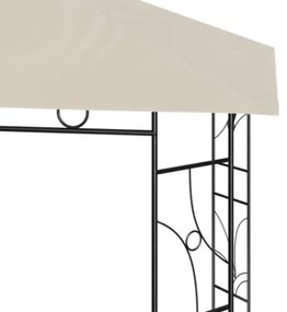 Gazebo 3x3x2,7 m Crema 160 g/m²