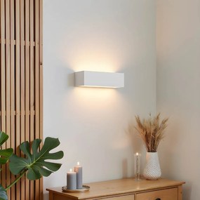 Applique da Parete in Gesso-Ceramico VEGA E27 Pitturabile da Interno