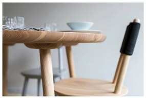 Tavolo da pranzo in legno massiccio naturale , ⌀ 90 cm Naïve - EMKO