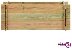 vidaXL Fioriera Giardino Letto Vegetale in Legno Pino Impregnato 80 cm