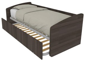 600 - Divano letto sagomato singolo 80x190 con secondo letto estraibile