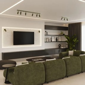 Sollux SL.1500 - Faretto da parete RING 1xGU10/10W/230V verde