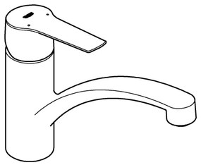 GROHE 305302432 - Miscelatore per lavello START 184 mm nero