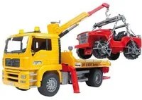 Mezzo stradale bruder 02750 man camion trasporto jeep