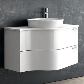 Mobile bagno sospeso 100cm design ultramoderno FORM-100 - KAMALU