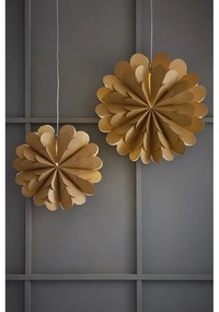 Decorazione luminosa a sospensione con motivo natalizio in oro ø 45 cm Maravilla - Markslöjd