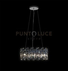 Arcadia sospensione 6 luci, cromo, 6 lampadine x g9 (escluse), ø 42...
