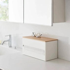 Portarotolo da cucina verticale bianco in metallo Rin – YAMAZAKI