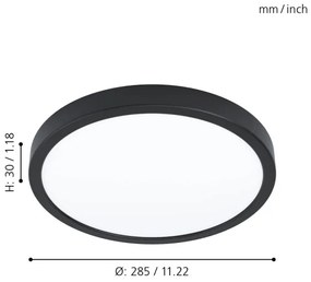 Eglo 99235 - Plafoniera LED FUEVA 5 LED/20W/230V