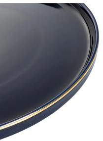 Servizio Piatti 12 pezzi - New Bone China Bordo Oro - Luxury Blue
