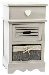 Cassettiera DKD Home Decor Beige Grigio Legno Metallo 30 x 40 cm 36 x 31 x 61 cm