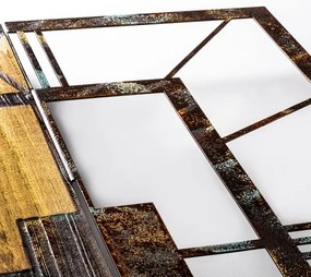 Orologio da parete 49x58 cm 1xAA legno/metallo