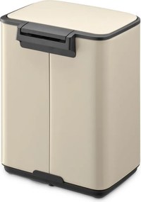 Cestino per la spazzatura beige in acciaio con pedale 4 l Bo – Brabantia