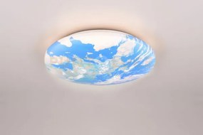 Terra plafoniera led 15w 1500lm, 3000k effetto terra multicolre in ...