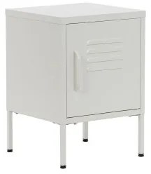 Comodino Home ESPRIT Bianco Metallo 35 x 35 x 51 cm