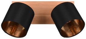 Faretto nero/di colore naturale ø 12 cm Tommy – Reality