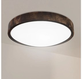 Brilagi - Plafoniera LED CARVALHO SLIM SMOKEY LED/36W/230V rovere Ø 37,5 cm