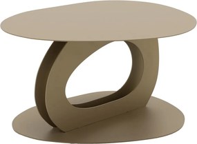 Tavolino da salotto beige in metallo 55x66 cm Tonda – Spinder Design