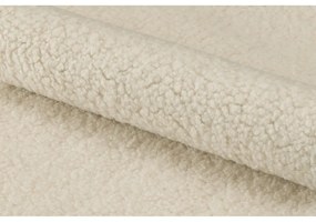 Poltrona in lana artificiale bianco crema Center - Actona