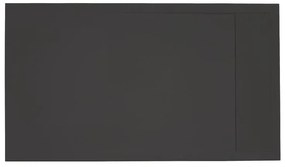 Piatto doccia SENSEA in resina Neo nero L 70 x L 100 x H 3 cm opaco effetto pietra