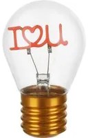 Lampadina decorativa led I love you ricaricabile