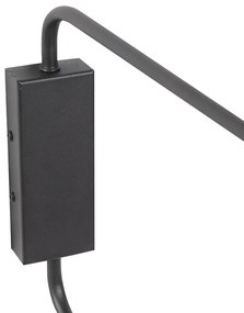 Lampada da parete intelligente nera a 2 luci orientabile con Wi-Fi A60 - Lune