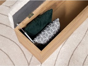 Panca in grigio chiaro e colore naturale Kumo - Bobochic Paris