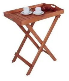 Tavolino da giardino in eucalipto massiccio 42x67 cm Dallas – Garden Pleasure