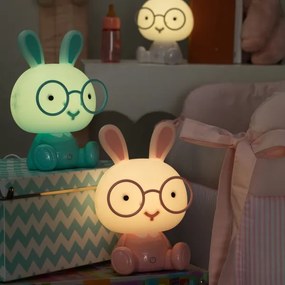 ONLI - Lampada notturna dimmerabile a LED per bambini PUPPIES LED/3W/230V 22 cm coniglietto/blu