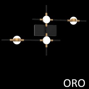 Applique 4 elementi molecular mb18001067-4agol oro