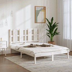 Giroletto Senza Materasso Bianco 140x200 Cm Legno Massello Pino /