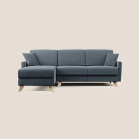 Edgar divano letto angolare in tessuto felis impermeabile T03 blu