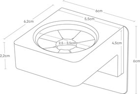 Supporto multifunzione in plastica nera Film Hook - YAMAZAKI