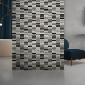 Piastrella da rivestimento interno 60 x 60 cm Sp. 9 mm rettificato Decoro Mix in gres naturale multicolore 0.72 mq