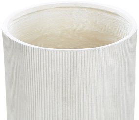 Vaso per fiori  fibra di argilla bianco  ⌀ 55 cm OREOI Beliani