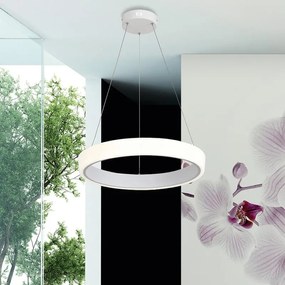 Lampadario LED moderno Alvina bianco Ø48cm, luce naturale 2880 lumen