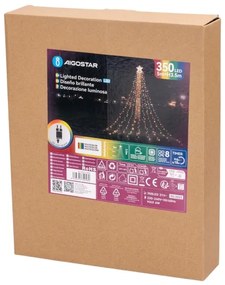 Aigostar - Decorazione natalizia da esterno LED RGBY 350xLED/6W/230V 3,5m IP44